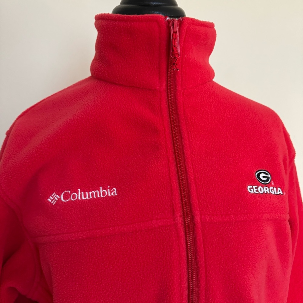 Columbia Red Fleece with Georgia UGA Embroidery
